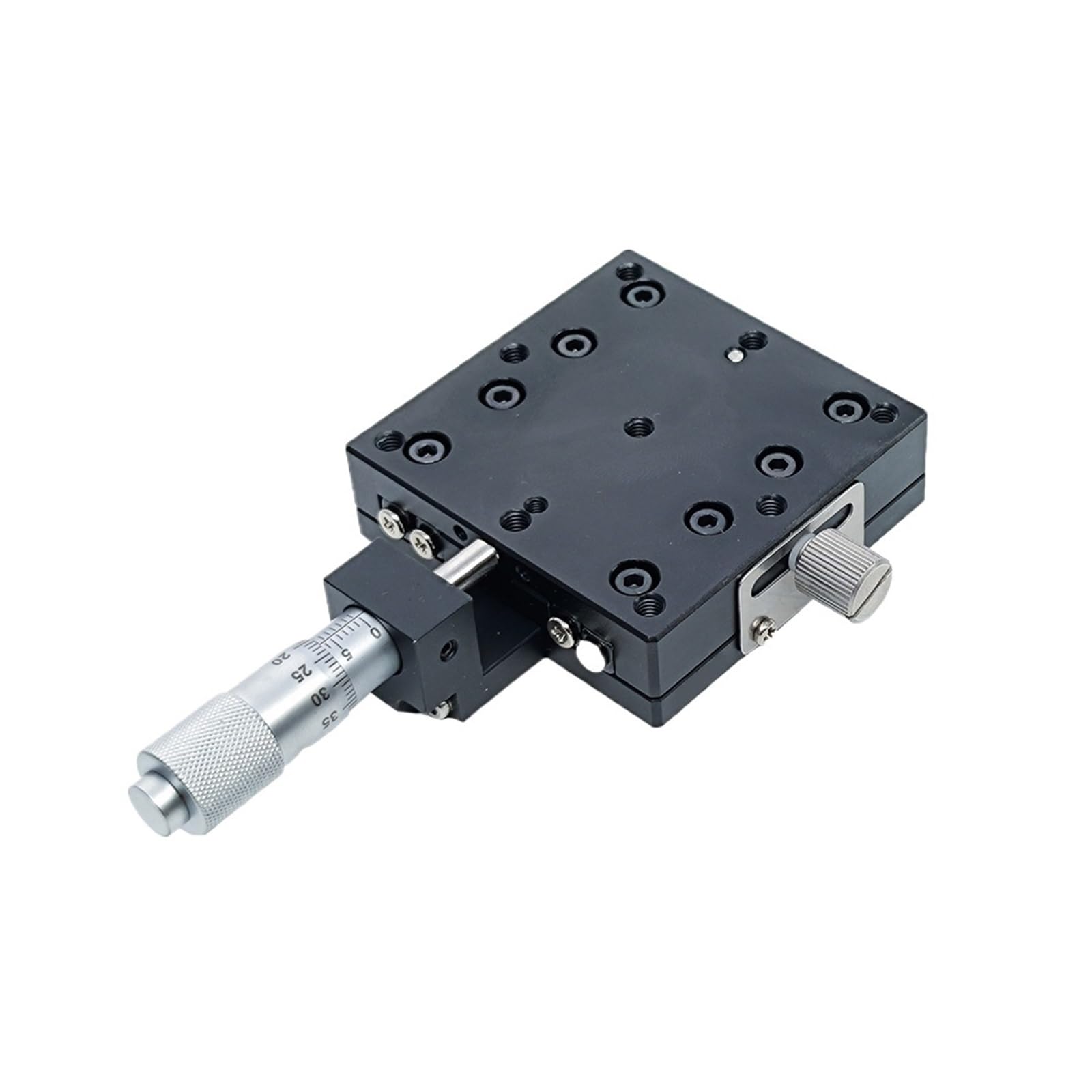 ASSE X 40 * 40mm Guida lineare Manuale Ottica Micrometro Piattaforma di Spostamento Manuale Tavolo Scorrevole Stage LX-Clr LGX40-C LR Tavola Scorrevole micrometrica(LGX40-C)