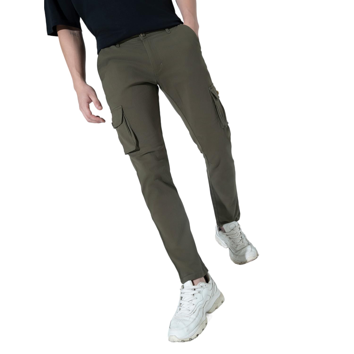 hubberholme Men's Regular Fit Cargo Trousers-picture-13
