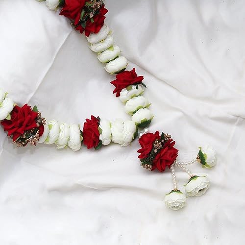 Miniatura 8 de Vedic Vaani Wedding Shubh Vivah Dulha Guirnalda Varmala para novio y novia 2 piezas