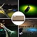 OROOTL Underwater Fishing Light Super Bright 16000 Lumens 21.5W 12V LED Night Fishing Light Deep Drop Fish Lamp Fishing Bait Finder for Shrimp Prawns Squid Boat Dock, Green