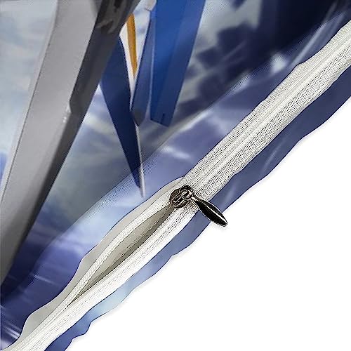 Gundam housse de couette microfibre douce parure lit imprimé mecha 3D fermeture éclair