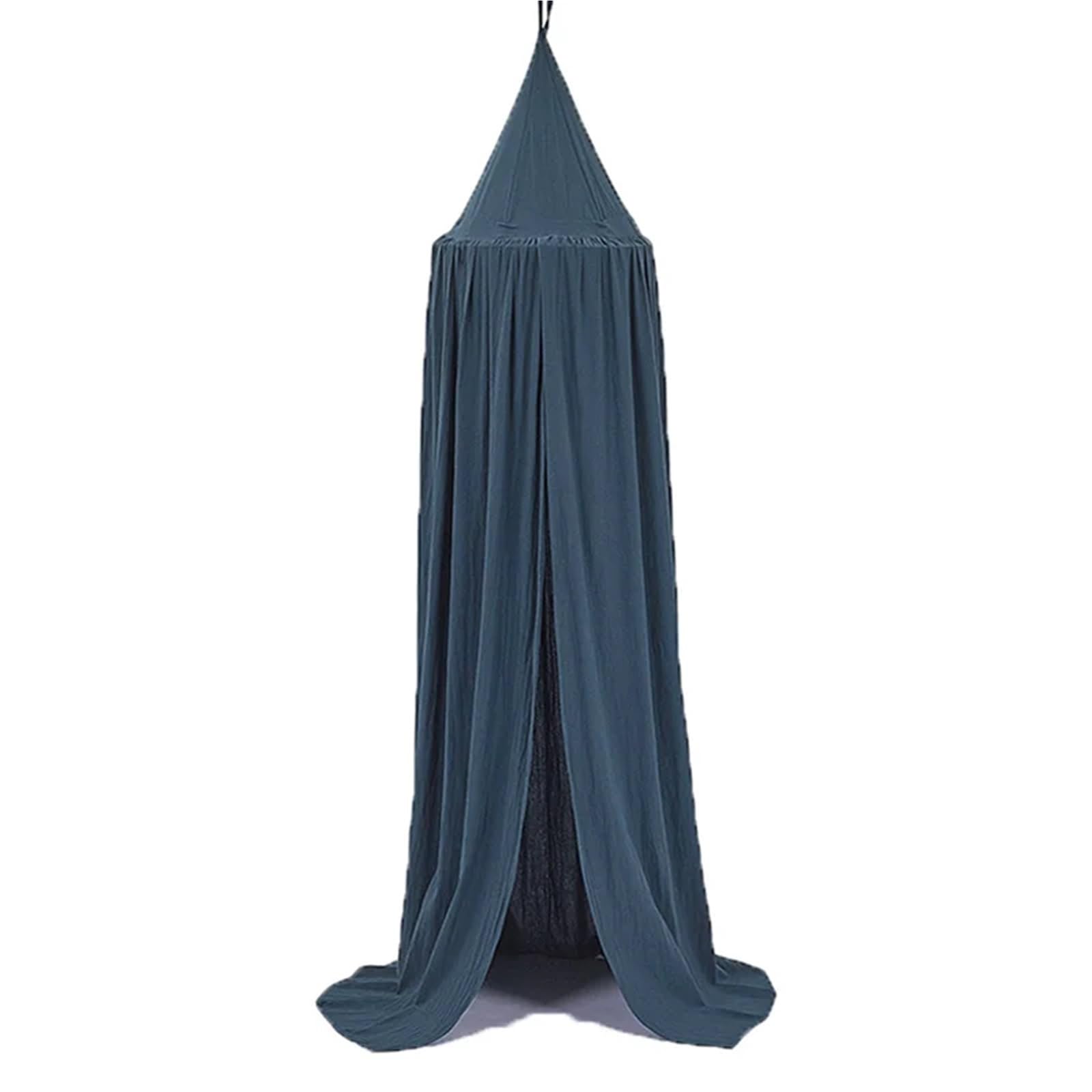 KiddiBubzi Play House Tents For Kids Canopy Bed Curtain Kids Hanging Tent Crib Children Room Decor Round Hung Dome Bed Canopy Bed Valance(Green)