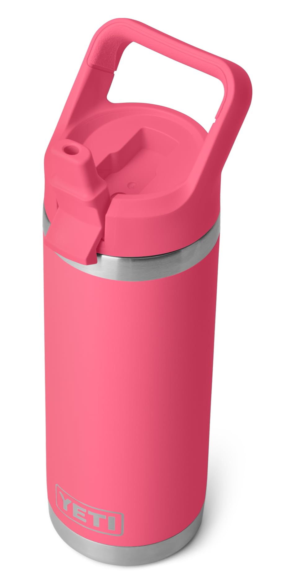 YETIRambler C Bottle with Colour Coordinated Straw Lid, Tropical Pink, 18 oz (532 ml)