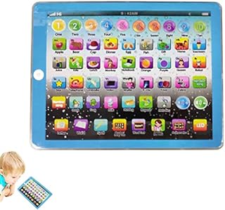 qiyifang Children Learning Pads,Children Electronic Learning Machine | Early Education Tablet To Learn Letters, Numbers, Music & Words, Learning Toys for 3-Year-Old and Up Kids