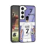Customd Phone Cases for Samsung Galaxy S20 S21 S22 S23 S24 S25 Ultra Plus for iPhone 11 12 13 14 15 16 Pro Max Plus Min iClub Background VS Jersey Name and Number Design Cover Case for Soccer Lover