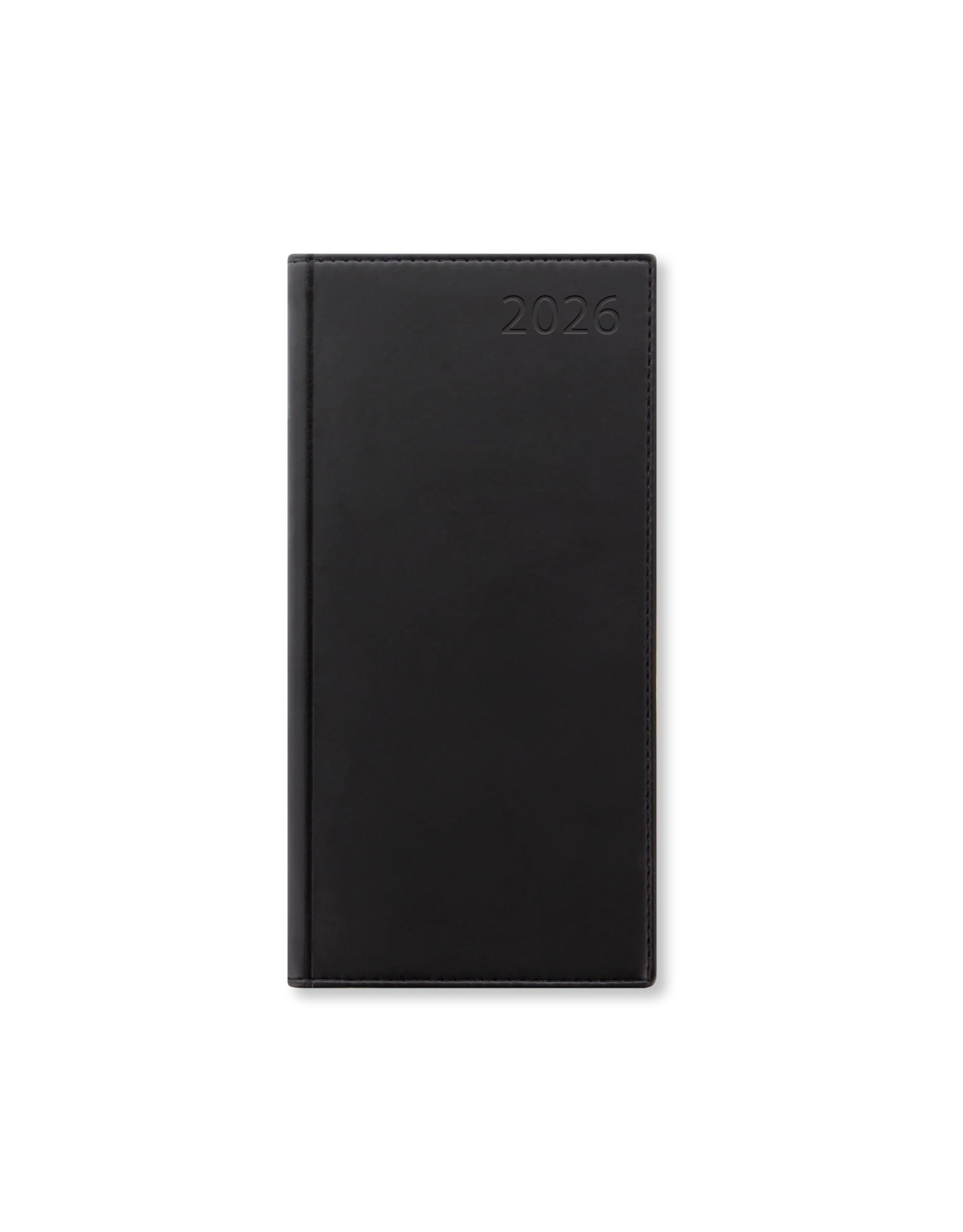 Letts of London Verona Slim week to view 2026 diary - Black 26-080446