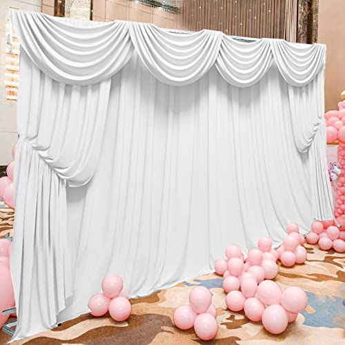 20Ft X10Ft Adjustable Telescopic Backdrop Stand Heavy Duty Pipe And Drape Kit For Party Wedding Decoration Studio Photography Background, Photo Backdrop Frame Drape Support System Trade Show Display #TOP7