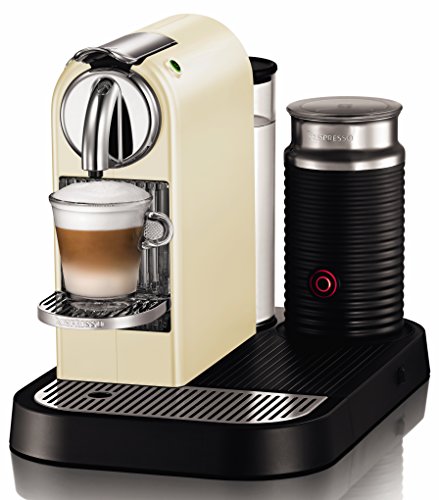 Delonghi en 265 cwae 60S Nespresso Citiz Milk 19 Bar Flow Stop avec Aeroccino séparé, White