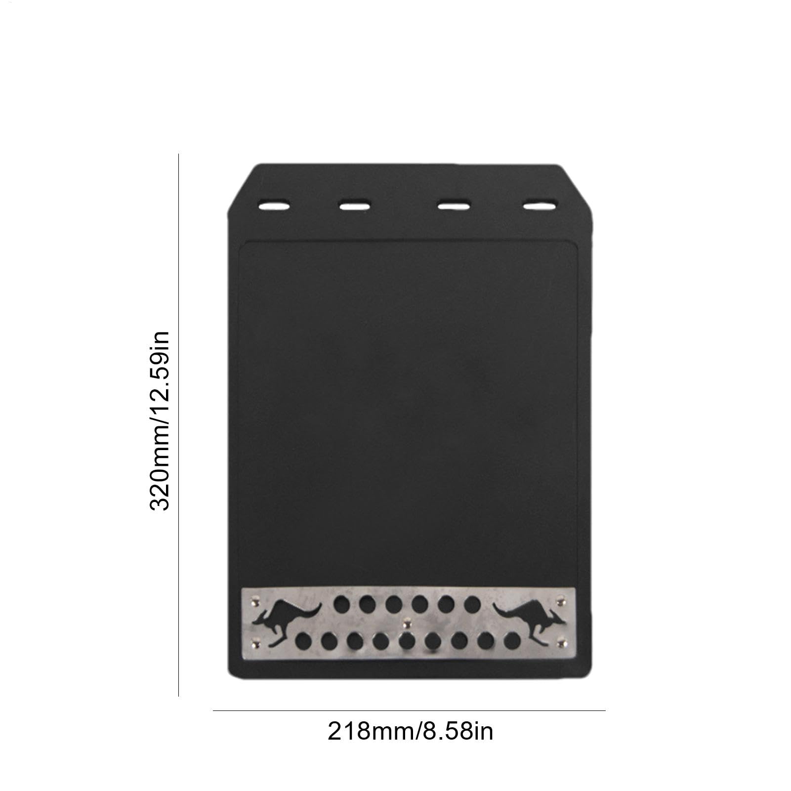 2 Guardabarros para Coche y camión, Remolque, Color Negro, 32 x 21,8 cm, Impermeable, Trasero, Resistente y Duradero, protección del vehículo, Evita Salpicaduras de Suciedad, fácil Montaje