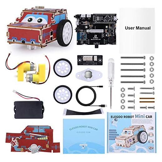 ELEGOO Mini Kit de Coche Robótico, Robótico Stem Kit Juguete Educativo Compatible con Arduino IDE para Niños y Adultos
