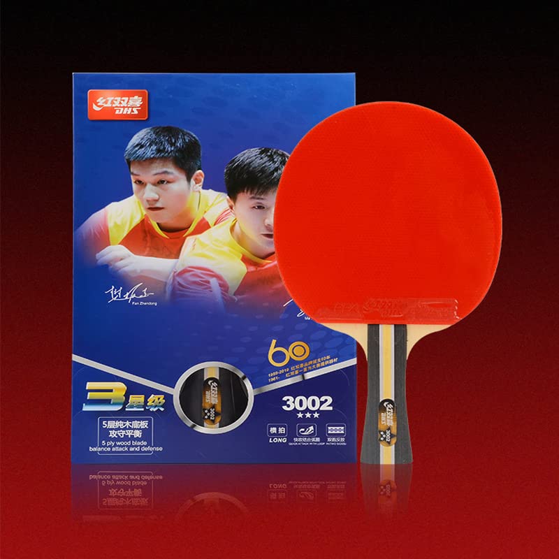  卓球ラケット　ぬいぐるみ Amazon.co.jp: 正品DHS/红双喜3星3002横拍3006ストレート両面反胶卓球