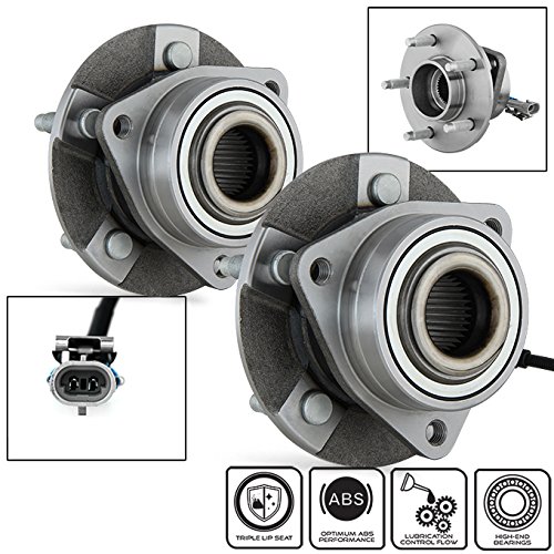 AKKON - for Chevy Equinox | Pontiac Torrent | Saturn Vue Set of 2 Front Wheel Hub & Bearing + ABS & Lugs 513189