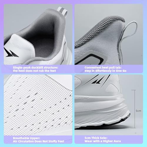 Image of KDN Men's Wide Toe Box Shoes Cushioned Road Running Shoes Non Slip Mens Walking Sneakers for Wide Feet Comfortable Athletic Gym Workout Shoes Wide Width