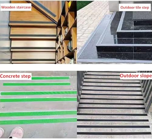 Image of Anti Slip Tape 2 Inch Wide, Waterproof Grip Adhesive Tape, Heavy Duty High Traction Friction for Indoor /Outdoor Steps (33 Ft /Black).