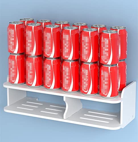 Floating Shelf For Tv Components Wall Hanging Rack Router Game Consoles Home Wifi Wall-Mounted Cabinet Media Console Set-Top Telephone Remote White Floating Shelf Control Games 2 Tiers Mini Shelf #TOP5