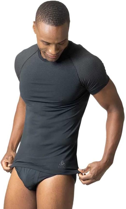 Odlo Maglietta Intima Tecnica Uomo Manica Corta - Performance Light Eco (Bianco)