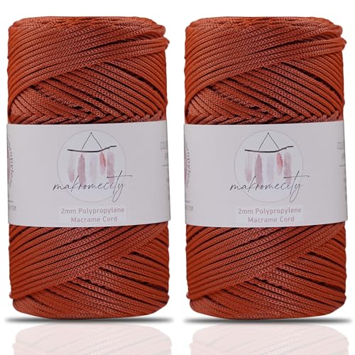 Cordon en polyester pour macramé haute résistance 2 écheveaux de 2mm fil durable - 2