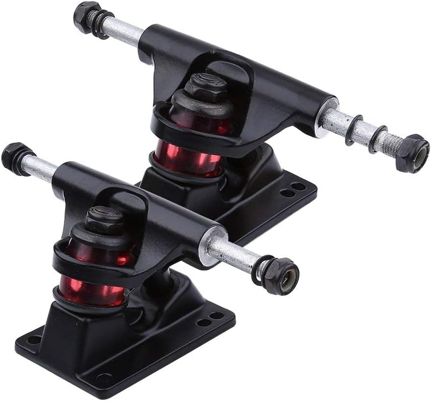 โ Skateboard Trucks, 2Pcs Polished Thunder Aluminum Alloy Skateboard Trucks for Longboard Mountain Skate Board Replacement