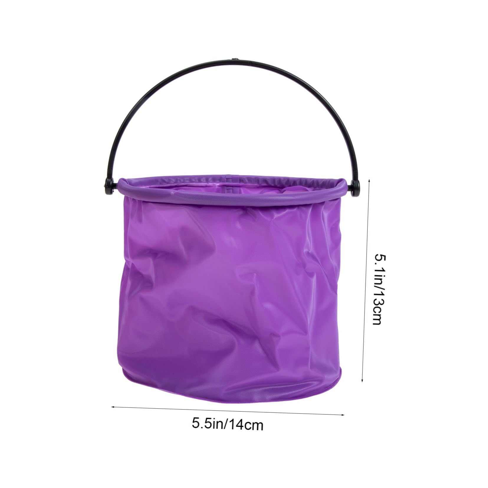 Holibanna 4Pcs Foldable Fishing Water Container Lightweight PVC Pigment Brush Washing Bucket for Art Class Easy to Carry and Store for Watercolor and Painting Activities Random