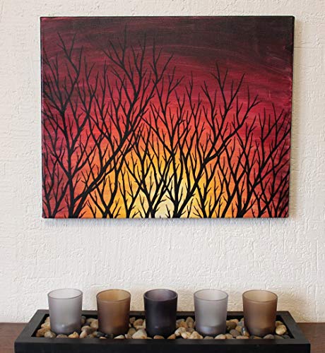 Tableau moderne Branches 33,5 x 41,5 cm pour decoration murale - 3