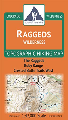 Raggeds Wilderness - Colorado Topographic Hiking Map (2019)