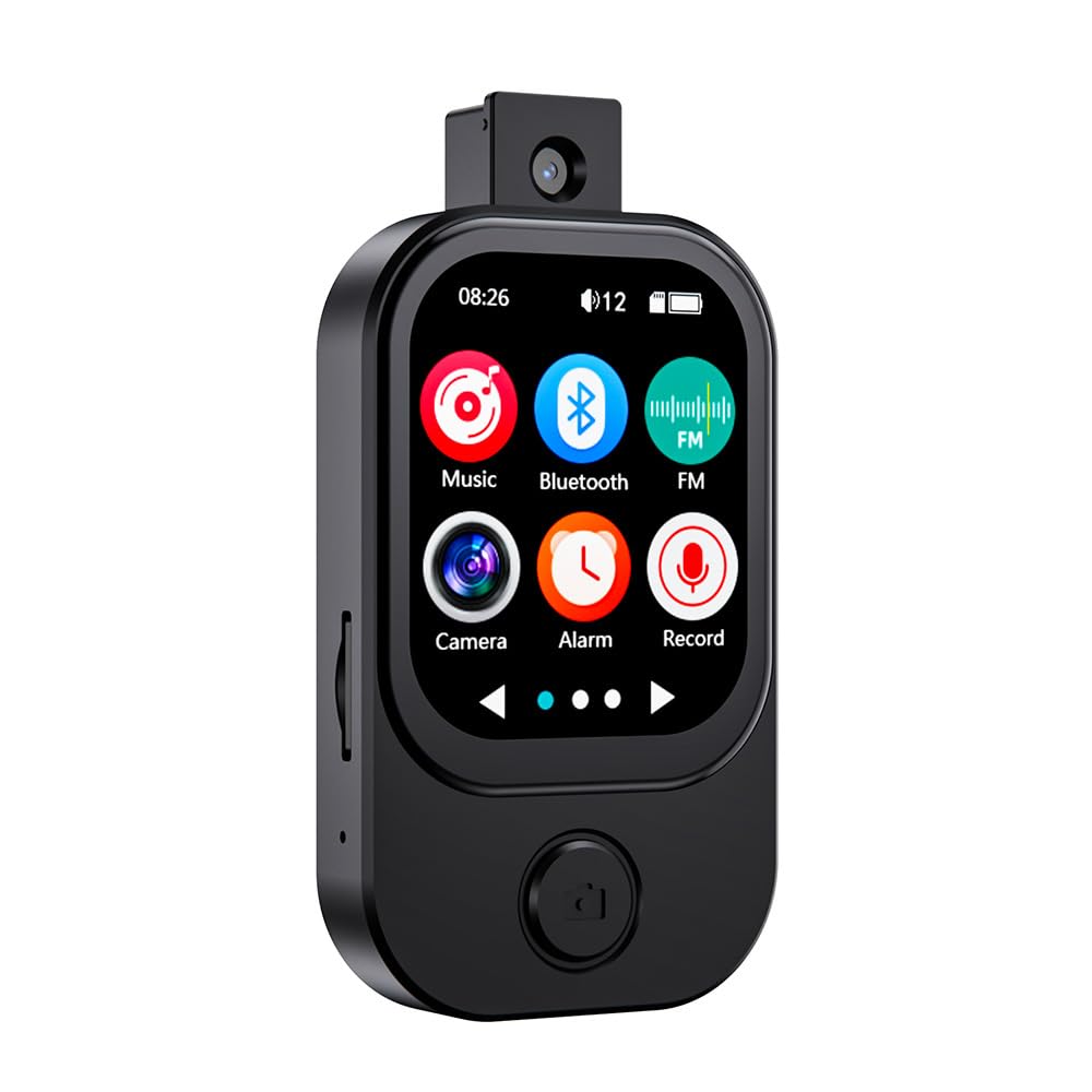 MP3 Player with Bluetooth and WiFi,Portable MP3 Player with Camera,HiFi Speaker,2.01 Touch Screen Music Players with E Book Alarm Clock (No Small Memory Card)
