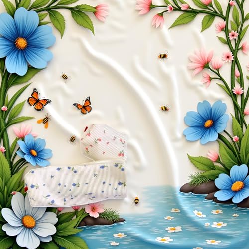 Image of Jowxsx Girly Pencil Case, Floral, Cute Case, Pencil Pouch, Girly, Pouch Floral, Pencil Case for Teen Girls, Personal Organizers