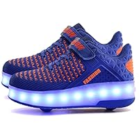 AIkuass Roller Sneakers - USB Chargable LED Light up Roller Shoes Wheeled Skate Sneaker Shoes for Boys Girls Kids as Best Gift for Party Birthday Christmas Day