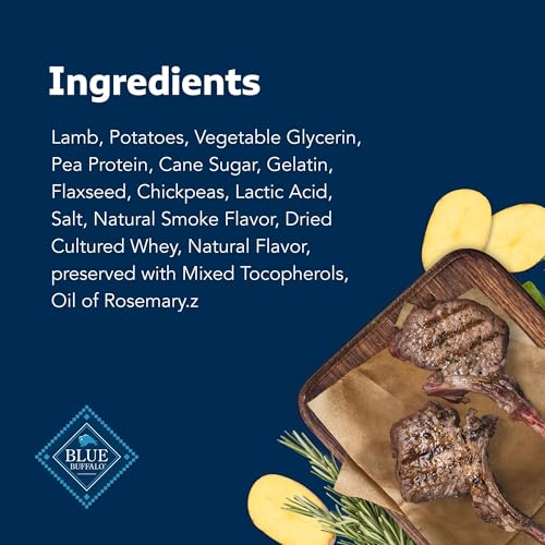 Blue Buffalo Stix Lamb Pepperoni-Style Dog Treats, 5 oz, 6 ct | Real Lamb #1 Ingredient, Soft & Easy to Tear, Developed by Veterinarians & Nutritionists, Great for Training - image 5
