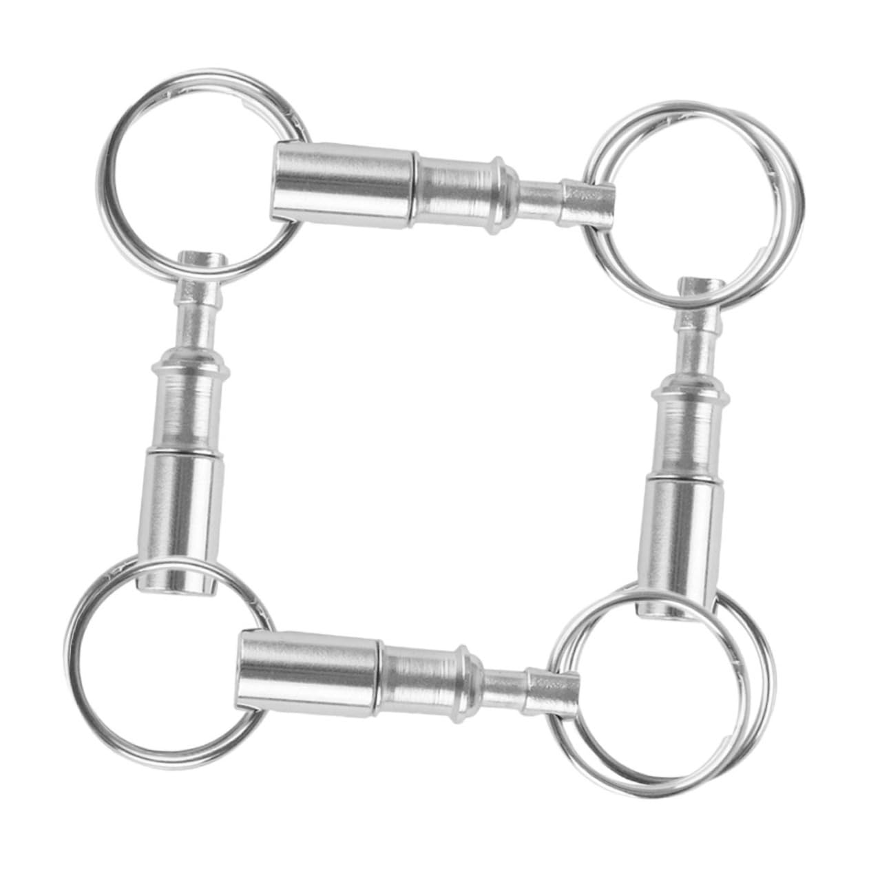 ifundom Portachiavi Sgancio Rapido con Design Doppio Accessorio per Borse E Chiavi Facile Utilizzare E E Decorativo per Occasione 4