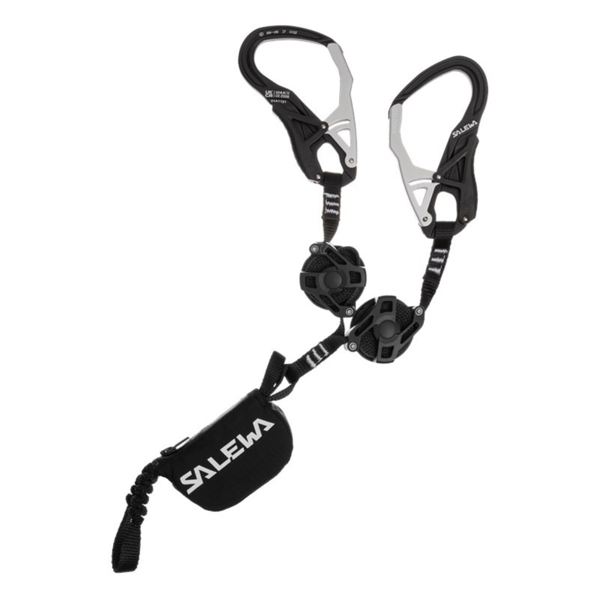 SALEWA Set Via FERRATA Ergo Zip Accessori Arrampicata, Adulti Unisex, Nero (Nero) Taglia Unica