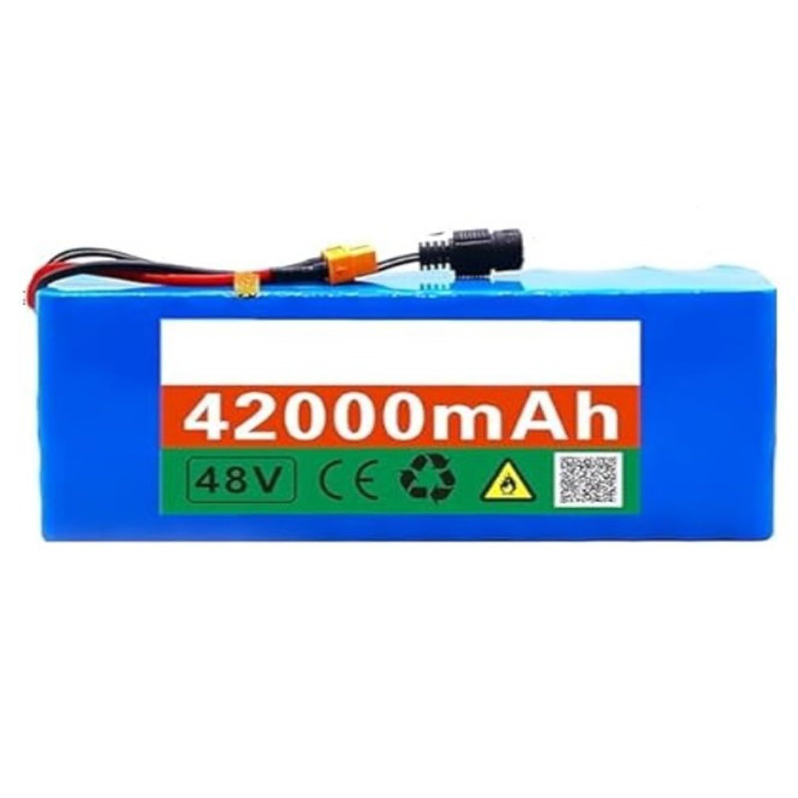 48V 42AH Ebike Batterie 13S3P Batterie De Vélo Électrique Batteries Longue Durée pour Scooters Électriques Batterie Lithium-ION Haute Capacité Carte De Protection Intégrée