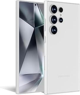 X-level for Samsung Galaxy S24 Ultra Case, Extra Slim 0.3 mm Thin Translucent Matte Finish Anti-Scratch and Fingerprint Resistant Cover for Samsung S24 Ultra - Trans-White