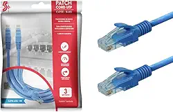 Cabo 5+ Patch Info - Patch Cord Cat5E Utp - 3M - Azul