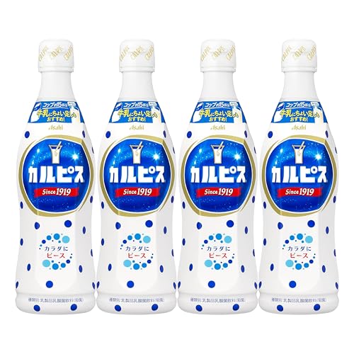 【みのる商事】アサヒ カルピス 原液 濃縮タイプ 470ml, 4本|5倍希釈で約15杯(1杯150ml目安)|牛乳割り・炭酸水割り・お湯割り・ラッシー風・シャーベット|乳酸菌飲料( 希釈用/業務用 )