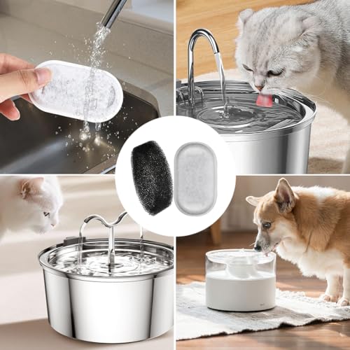 Filtros para fuente de agua para gatos 16 unidades miniatura 7