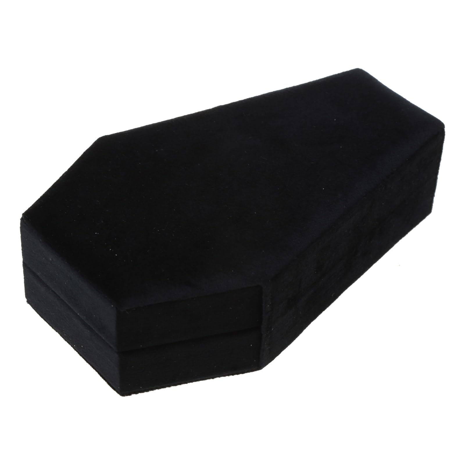 YPBEW Coffin Shape Velvets Jewelry Storage Box Lightweight Halloween Jewelry Box Earring Necklace Holder Display Coffin Shape Necklace Storage