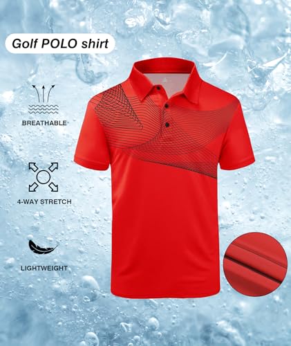 Image of ZITY Golf Polo Shirts for Men Short Sleeve UPF 50+ Athletic Tennis T-Shirt
