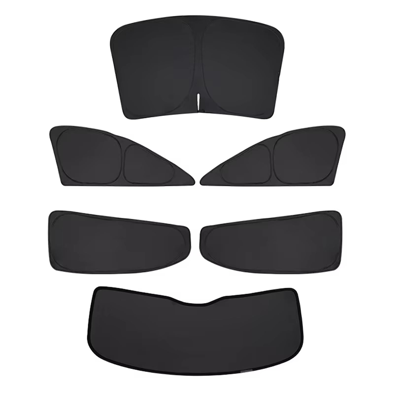 Parasol Ventana Coche para Tesla para Model 3 Y 2024 2025 Parasol para Parabrisas Delantero De Coche Protector Solar(M3 Full 7PCS)