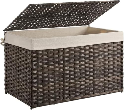 Woven Storage Basket with Lid