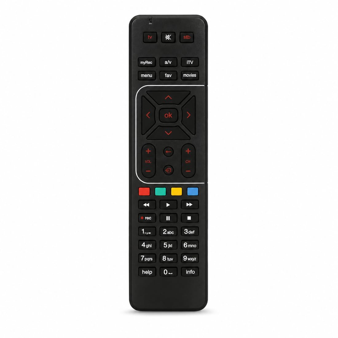 Replacement Remote Compatible for SD and HD Airtel DTH Set Top Box Remote Control (Please Match Old Remote Before Order) Black-image-37