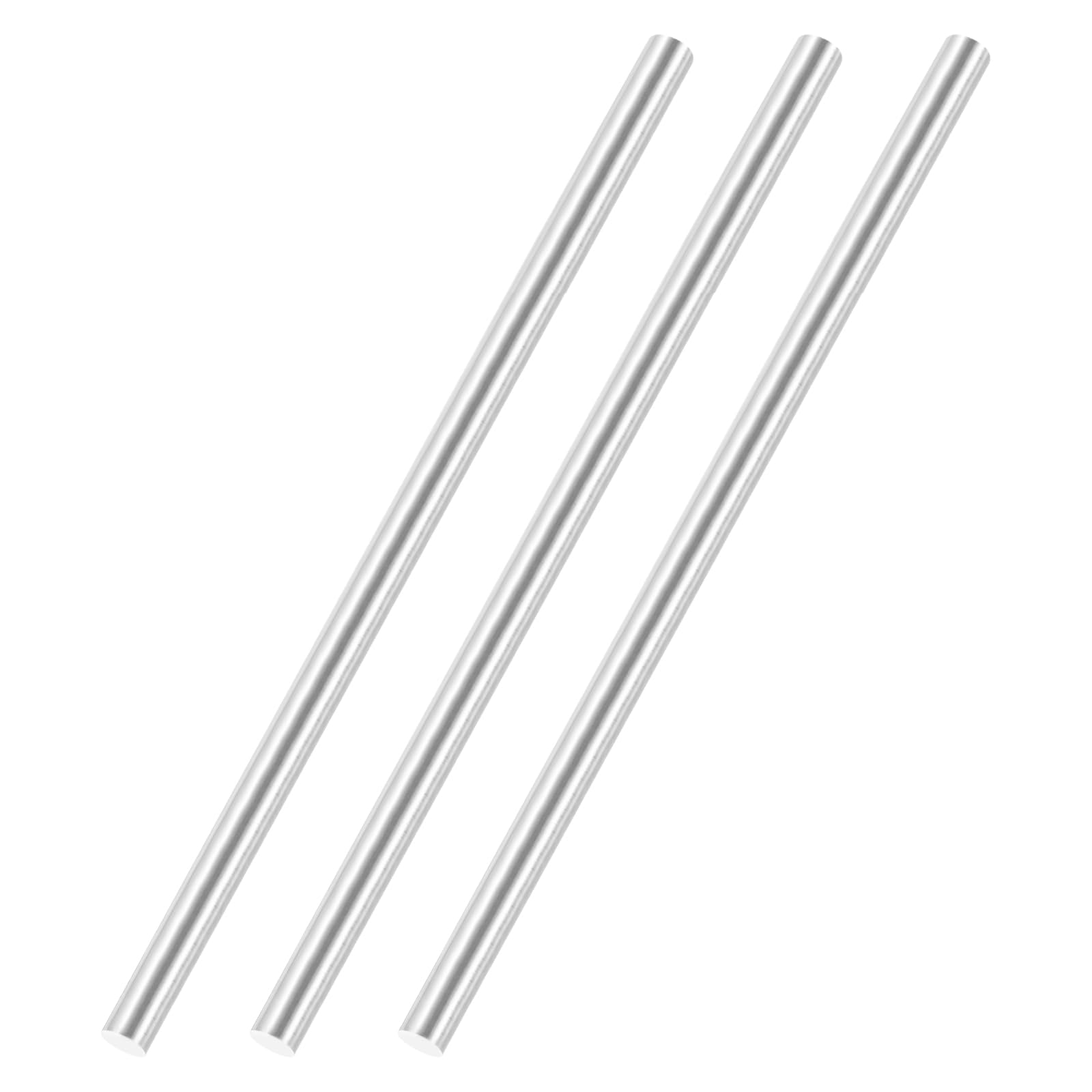 Sourcing Map Lot 2 Tiges Rondes Aluminium 6061 - Diamètre 25mm Longueur 33cm - Bricolage