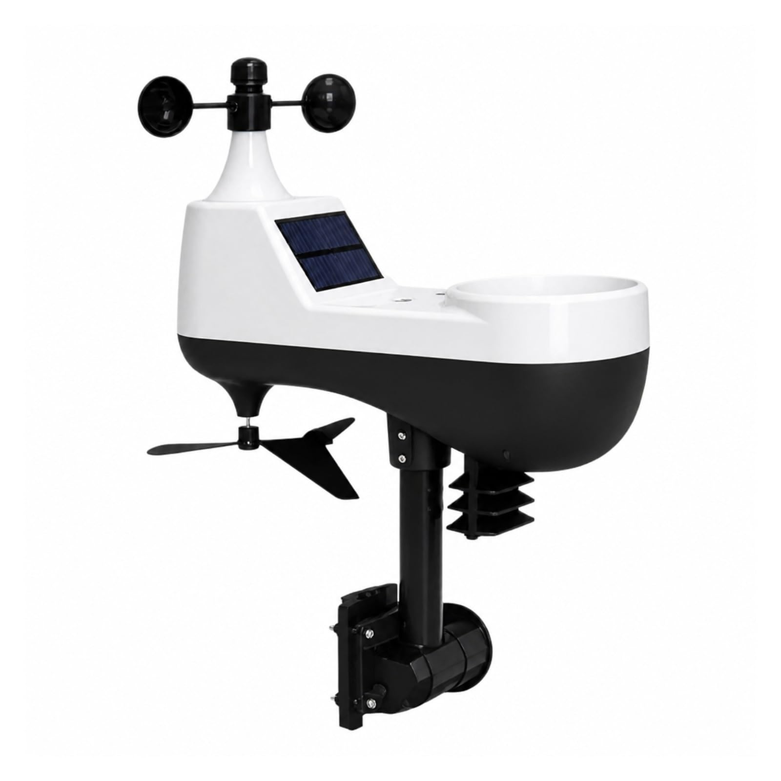 Pluviometro, Sensore Anemometro Per Stazione Meteorologica Wireless(Black)