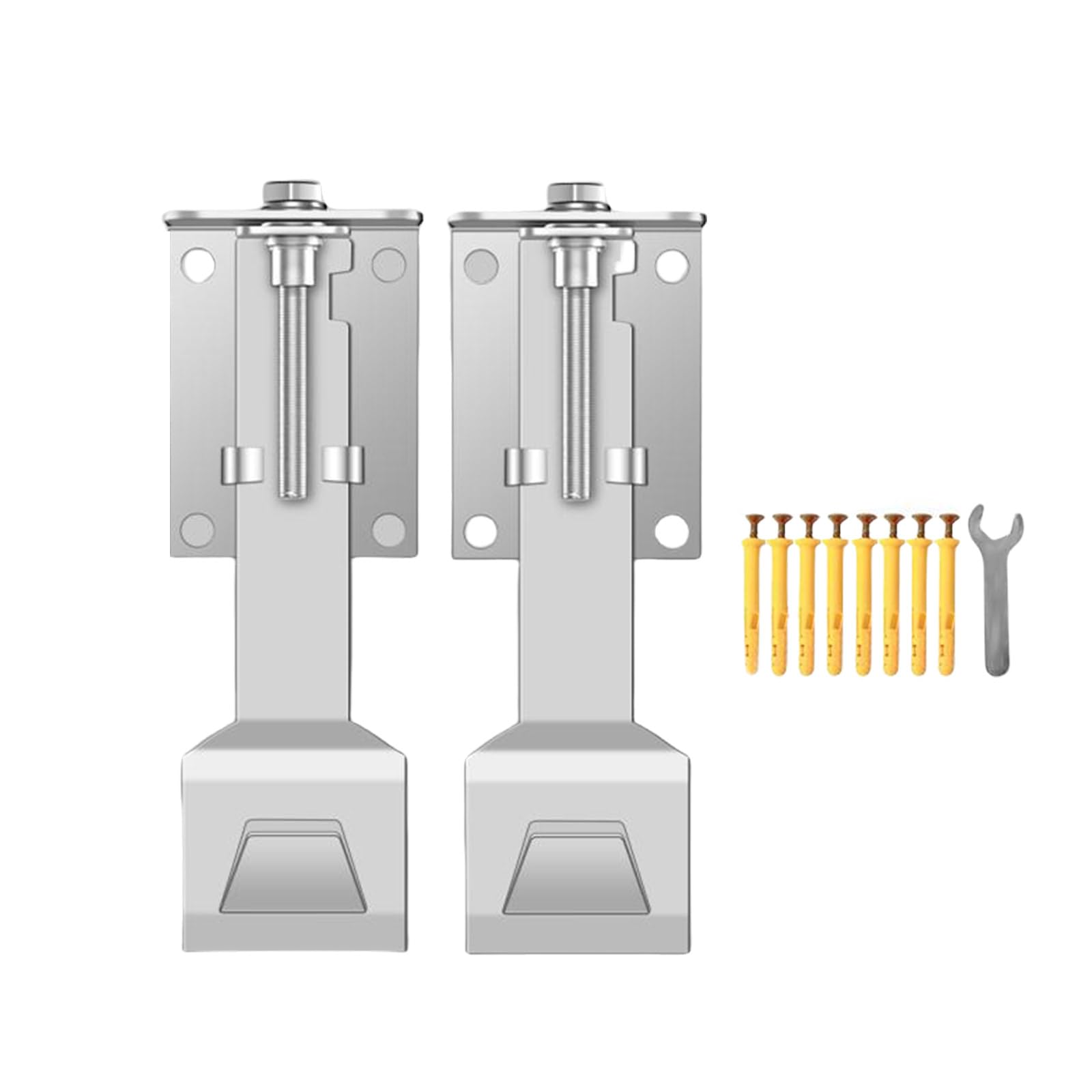 Msioytog Floating Bracket for Kitchen Ranges HoodSolid Stainless Steel Wall Hanging Bracket with Fastening Screws Heavy Duty Hood