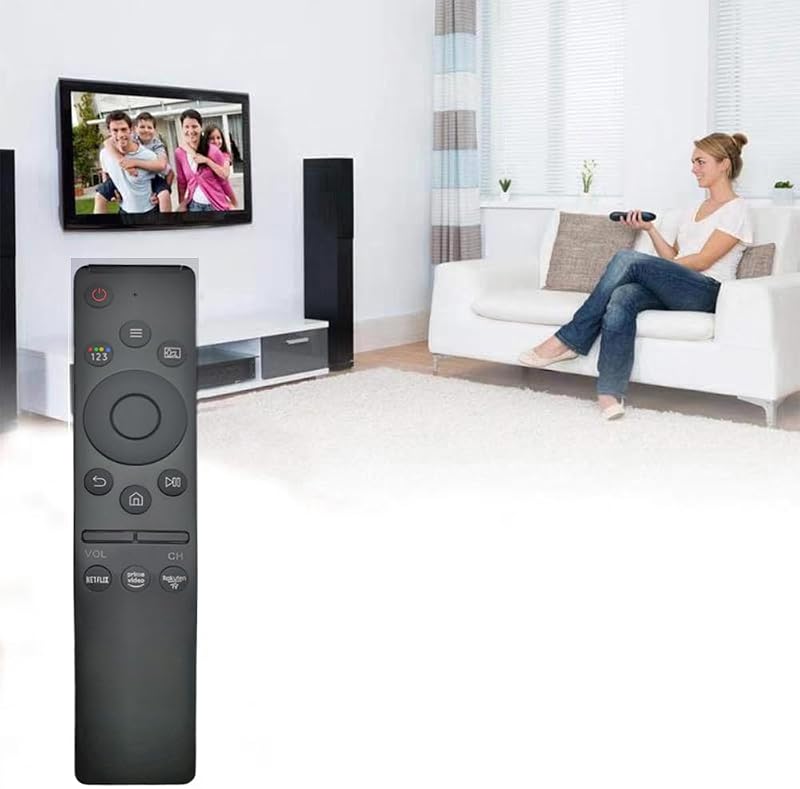 LFYSJTX Samsung TV Távirányító - Univerzális Pótlólagos Távirányító Samsung Televízióhoz, Fekete, 10m Hatótáv, Programozás Nélkül