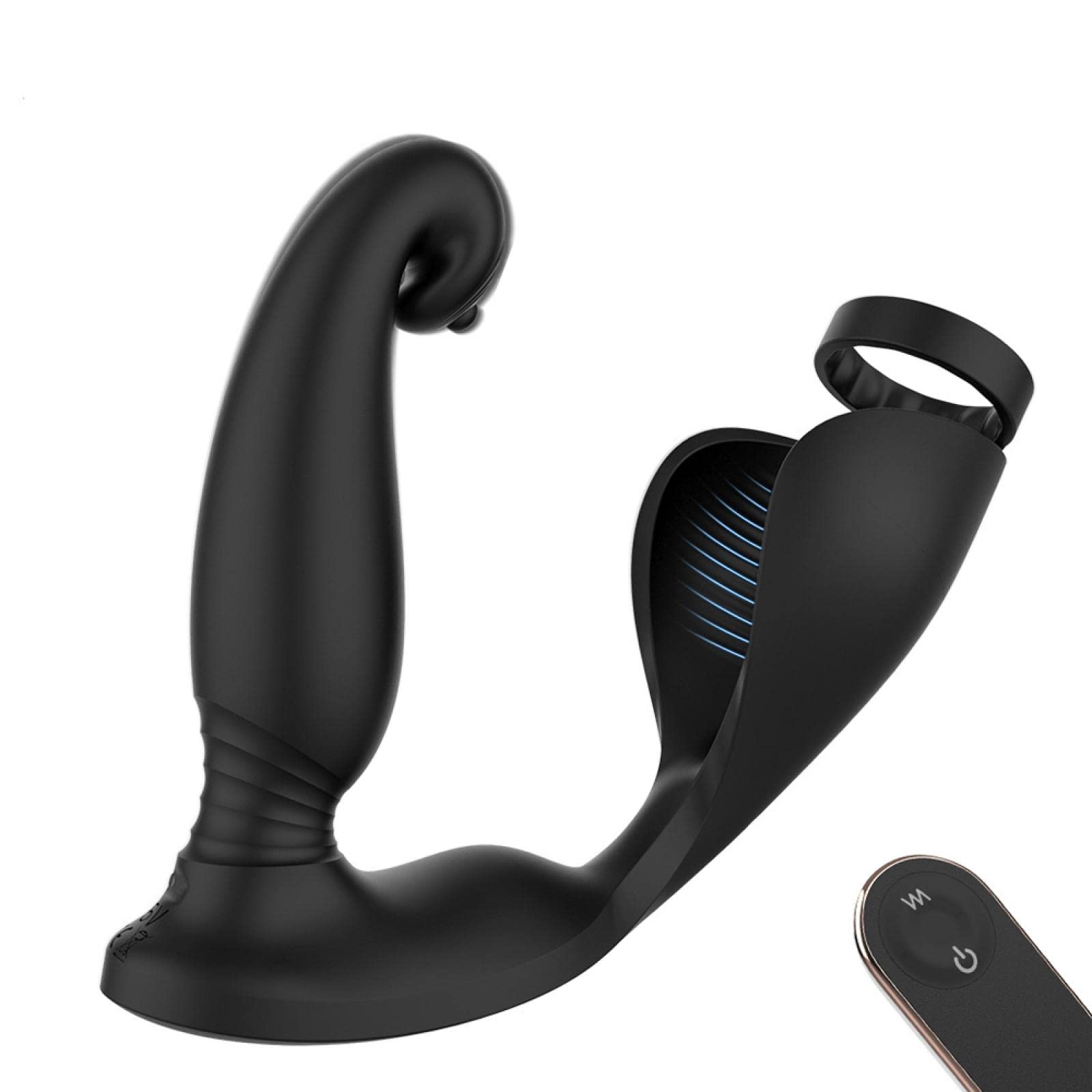 Plug anale Plug anale telecomandato senza fili con vibratore anale del massaggiatore della prostata maschio dell'anello del silicone 10 giocattoli adulti del sesso di velocità