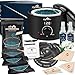 Lifestance Chauffe Cire Epilation Professionnelle Inclure 42 Accessoires D'épilation à Domicile Kit Epilation Cire Pour Tous Les Types de Cheveux