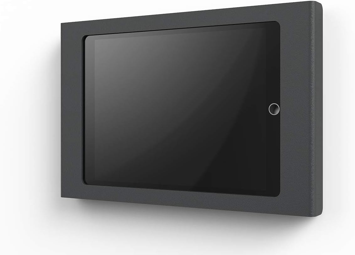 WindFallHeckler Design Wall Mount for iPad 9.7", iPad Air, iPad 2017, iPad 2018 dark grey