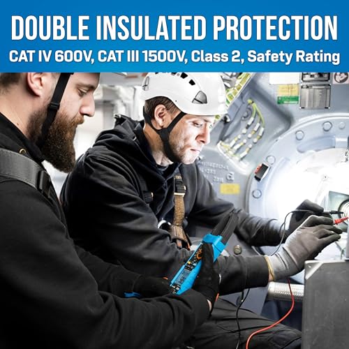 Image of ACM-1500DC Solar+ Clamp Meter CAT III 1500 V- True-RMS Clamp Meter,2500V DC, 999.9A AC /DC, Bluetooth, IP65 Rated for Solar & High Voltage Work