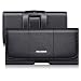 Produktbild nuoku Handy Gürteltasche für Max 6,5 Zoll Smartphones Handytasche mit Kartenfach Ledertasche für Samsung Galaxy S10 Plus S20 S20Plus S9 Plus S8 Plus Note10 Note9 Note8 für Herren(Max 6,5 Zoll)